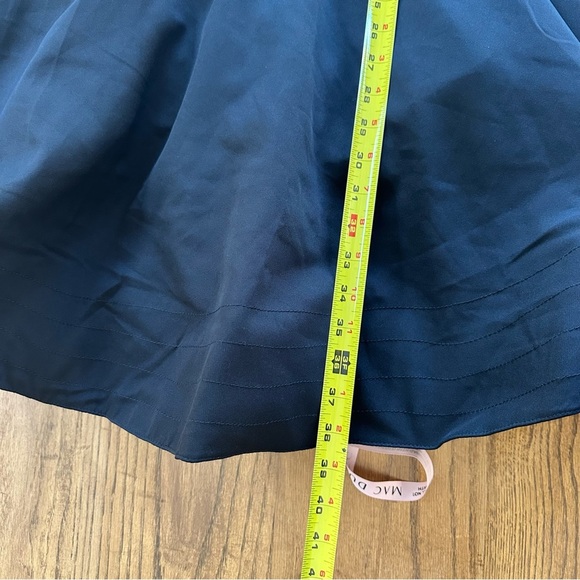 NWOT MAC DUGGAL Black 49106 Square Neck A Line Mini Dress Rhinestone Strap Sz 10 - Picture 16 of 16